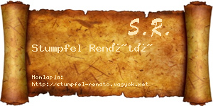 Stumpfel Renátó névjegykártya